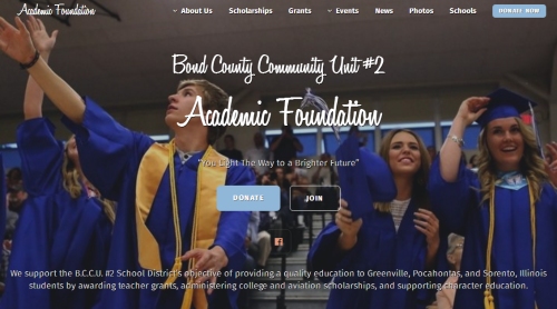 B.C.C.U. #2 Academic Foundation homepage screenshot
