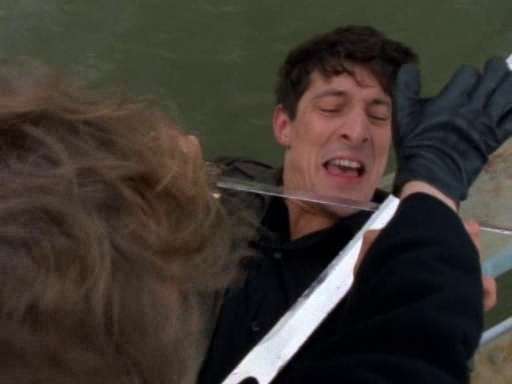There's really a lot of fight left in Methos. Strategy in throwing oneself off a bridge.