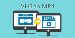 computer monitors displaying VHS icon and MP4 Icon